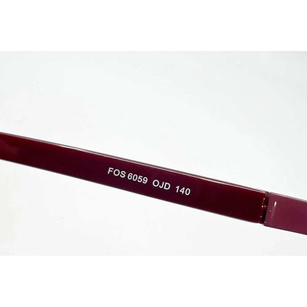 Fossil Eyeglasses Womens Burgundy FOS 6059 OJD 52-17-140 Cat Eye Frames